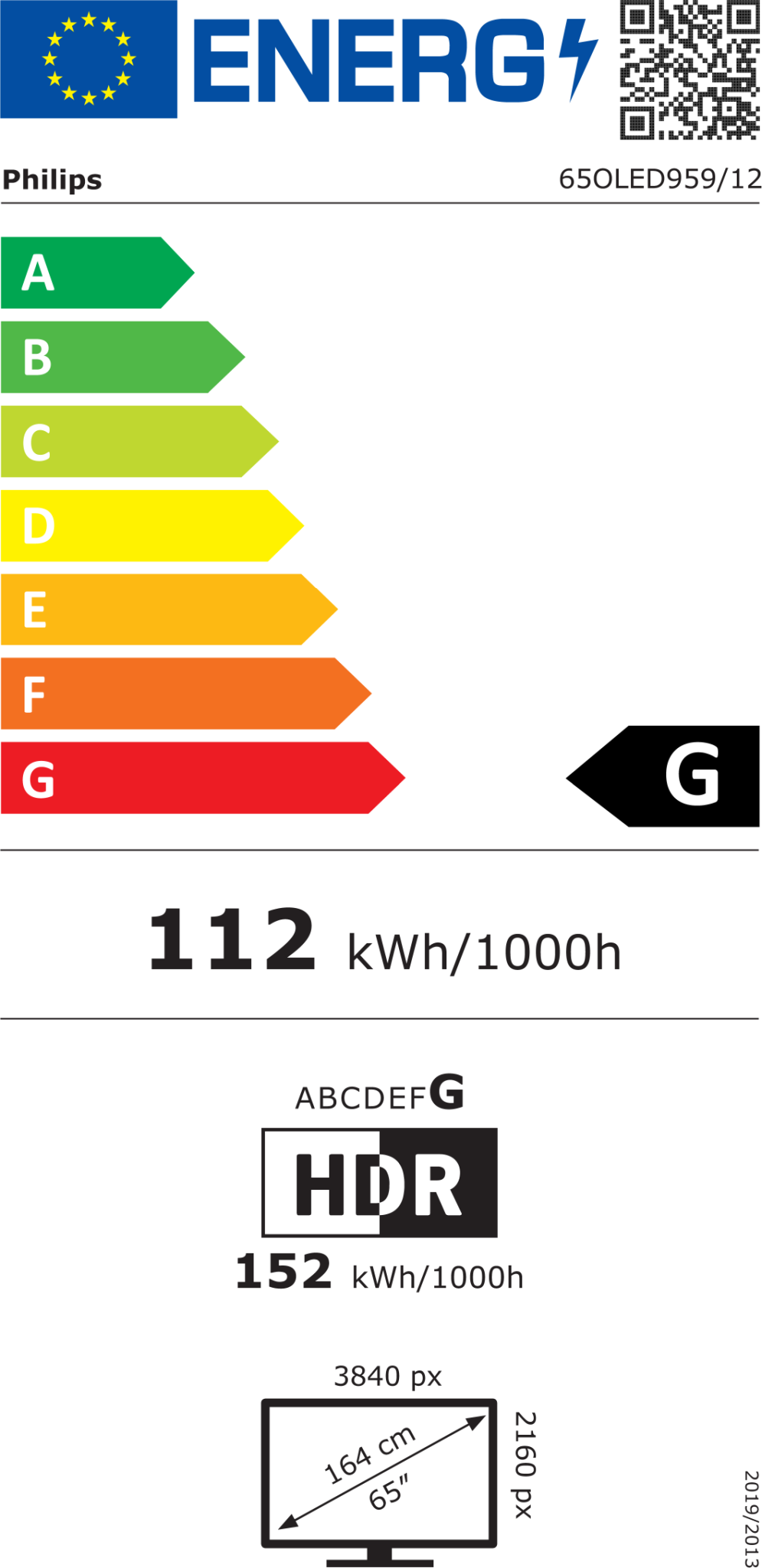 65oled959-12 Energimrke