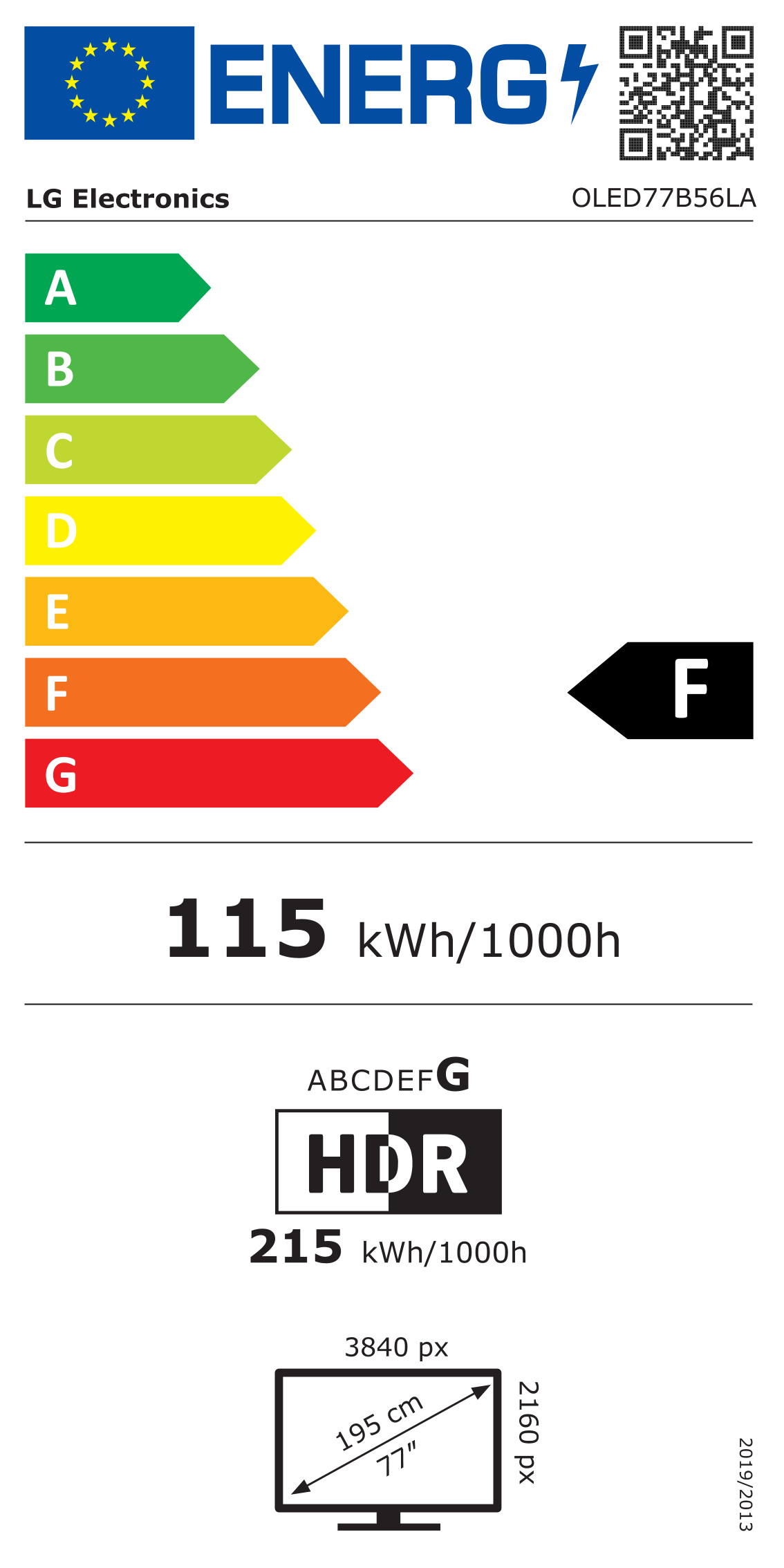 oled77b56la Energim�rke
