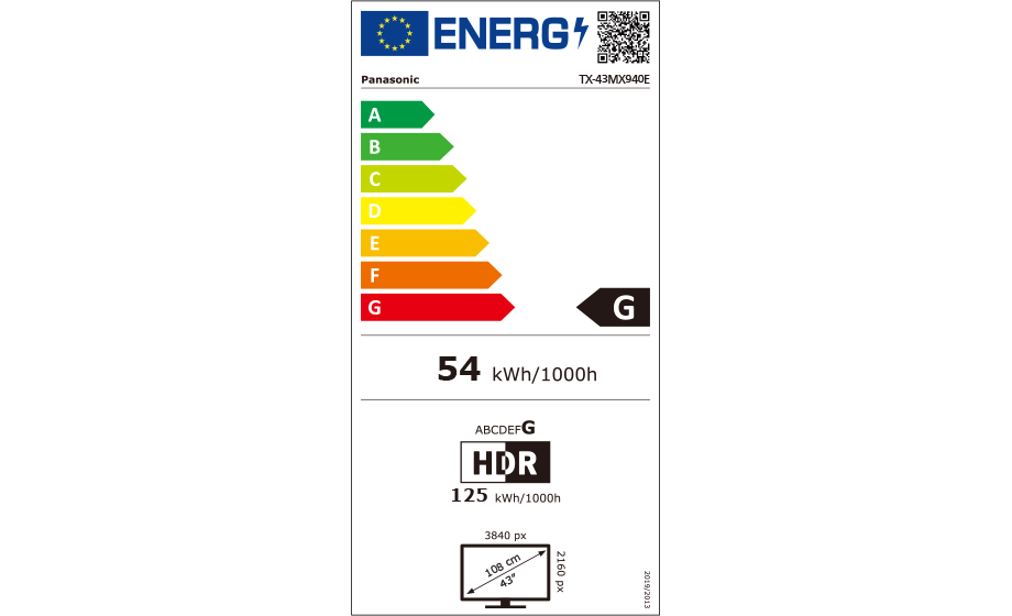 tx-43mx940e Energimrke