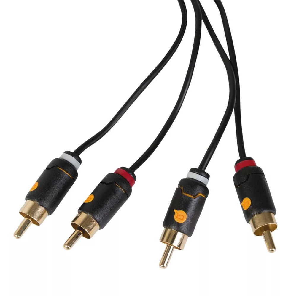 RCA kabel 2xRCA han - 2xhan Stereo, 3m