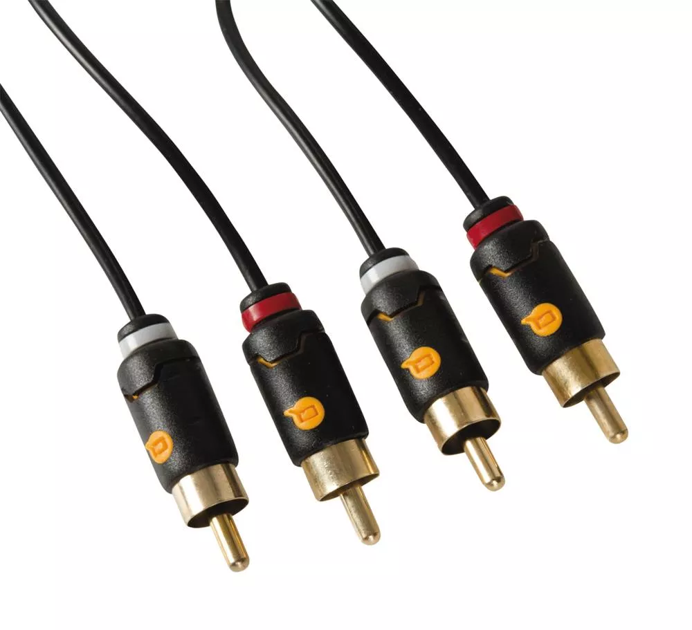 RCA kabel 2xRCA han - 2xhan Stereo, 5m