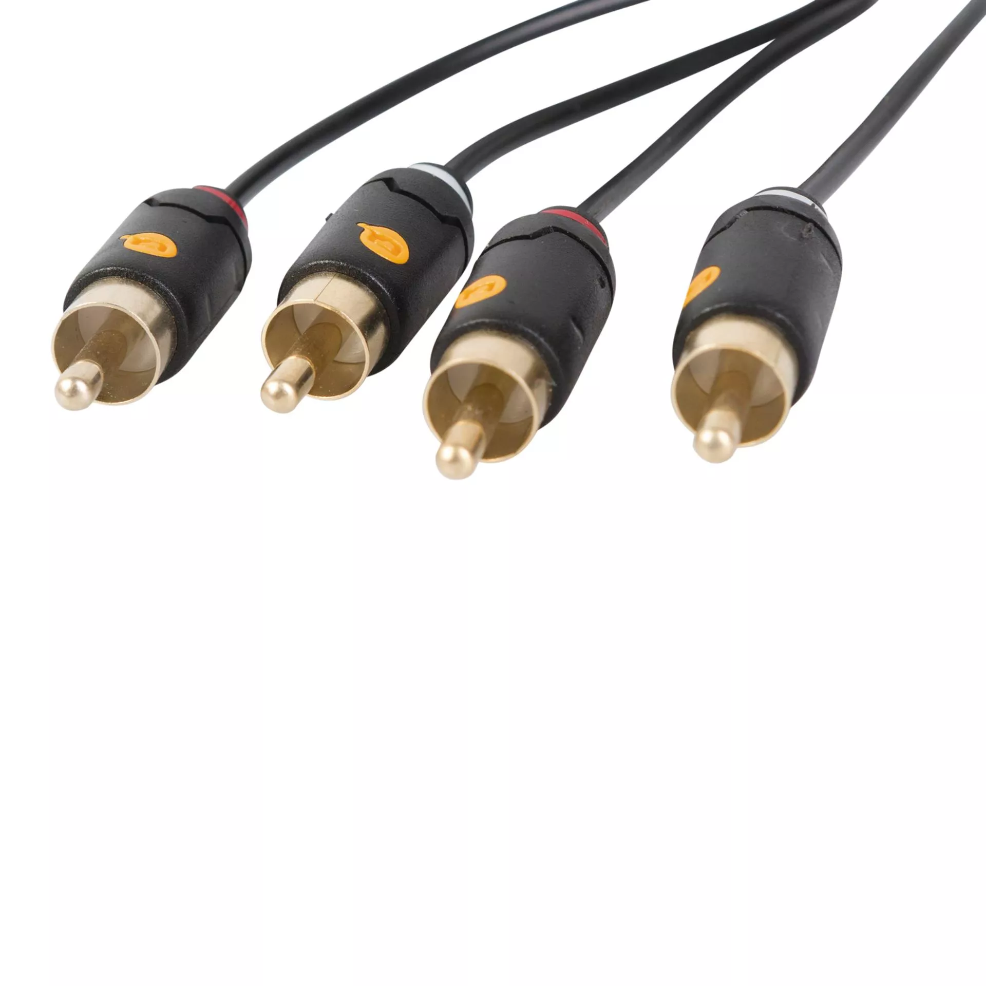 RCA kabel 2xRCA han - 2xhan Stereo, 0,75m